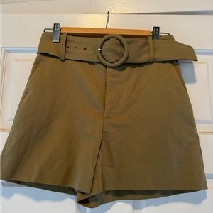 Zara olive green shorts